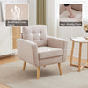 Tufted Upholstered Accent Armchair Mid Century Modern Occasional Lounge Chair