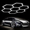 Hexagon Garage Lights Customize 7 Grid Led Hexagon Light for Car Shop Gym Lamp