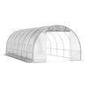 6 x 3 x 2 m Walk In Polytunnel Greenhouse Steel Frame w/ Roll Up Door PE Cover