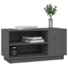 CIADAZ TV Cabinet Grey 80x35x40.5 Solid Wood Pine, Tv Unit, Tv Stand S3P5