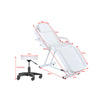 Massage Table Chair Set Nail Shop Tattoo Salon Spa Beauty 3 Fold Bed with Stool