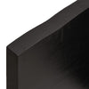 Wall Shelf Dark Grey 200x60x4 Treated Solid Wood Oak Q0T1