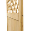 Wooden Garden Gate Pedestrian Fence Porch Privacy Latch Panel Decor 120x180cm