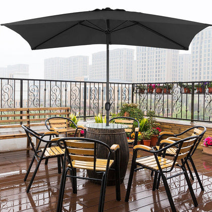 2x3M Outdoor Garden Banana Parasol Sun Shade Patio Hanging Umbrella Cantilever