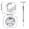 LED Bathroom Mirror Dimmable Defog Makeup Mirror with Backlit Clear Glass Frame