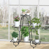 6 Tier Metal Plant Stand 6 Flower Pots Shelf Display Rack Garden Home Dec
