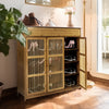 Large Capacity Shoe Cabinet Cupboard Foyer Entryway Console Organizer No Smell