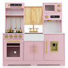 Chef Pretend Play Toy Play Kitchen Toy Set w/Oven & Sink-Pink