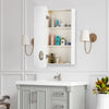 Bathroom Cabinet Wall Mounted Mirror Door Storage Cosmetic Make-up Magnifier