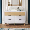 White Chest of 6 Drawers Storage Cabinet Display Sideboard Living Room Bedroom