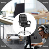 Ergonomic Computer Desk Chair w/ Adjustable Height & Upholstered Seat
