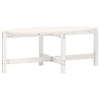 Coffee Table White 118x63x45 Solid Wood Pine Q9N3