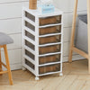 Plastic Storage Drawers Cabinet Chest Makeup Cosmetic Organiser Floor Standing