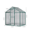 4x6/6x6/8x6/10x6FT Walk-In Greenhouse Aluminium Frame / Polycarb Panel Silver