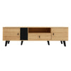 Elegant TV Lowboard Stand Unit with Drawers & Storage Cabinet, 170x40x50.5cm