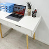 Wooden Dressing Table Computer Desk Home Office Study Bedroom With Drawers White