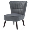 Orthopedic Cocktail Armchair Shell Back Leisure Sofa Oyster Accent Chair Bedroom