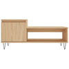 Coffee Table in Sonoma Oak - Engineered Wood Table with Metal Legs and J2K9
