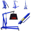 1 Ton Tonne Hydraulic Folding Engine Crane Stand Hoist lift Jack Lifting Garage