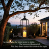 3PCS Lanterns Decorative Outdoor & Indoor, Set of 3 Modern Metal Black Lantern