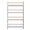 4 Tier Wall Mounted Children Bookcase Display Bookshelf Storage Unit Rack White
