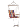 Hammock Hanging Rope w/ Footrest Armrest Yard Patio Swing Seat