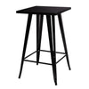 Industrial Bar Stools Table Set Vintage Tall Chair Metal Breakfast Dining Set UK