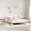 Bed Frame with Drawers 200x200 Solid Wood Pine C9K0