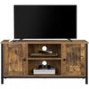 TV Stand for TV up to 45-Inch TV Console Unit with Shelves for Living Room Brown