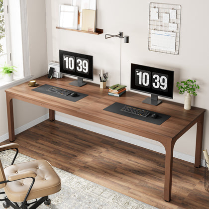 78.7 Inches Extra Long Computer Desk 2 Person Desk, Double Long Desk Workstation