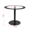 Muti Types Dining Table Kitchen Room Glass Top Metal Frame Table Desk Only Table