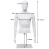Men Mannequin Torso Upper Body Manikin Realistic Male Shop Window Display