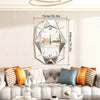 Large 3D Mirrored Wall Clock Beveled Glass Quartz Clock Art Dial Mute Wall Clock