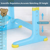 Kids Desk Chair Set School Student Child Kids Study Table Height Adjustable Wfzm