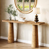 63-Inch Solid Wood Console Table Farmhouse Entryway Table Rectangular Sofa Table