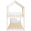 3FT Treehouse Bunk bed Cabin Bed Frame Mid-Sleeper with Storage Ladder 90x190 cm
