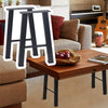 2Pcs 16 inch Industrial Steel Table Legs Stand Feet for Cafe Table/Bench/Cabinet