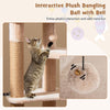 Plush Condo Activity Center for Indoor Cats 164 cm Multi-level Cat Tower