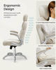 Office Chair, Ergonomic Gaming Chair, Adjustable Headrest, Tilt Function, Foldab