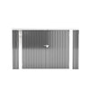 UK Grey XL 210cm Galvanized Steel Garden Lockable Storage Bike Tool Shed House