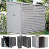 9FT Galvanized Steel Outdoor Bicycle Shed Bike Tool Storage House Garden Shed