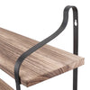 2 Tiers Rustic Floating Shelves Wooden Wall Mounted Shelf Display Rack