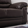 2 /3 Seater Sofa Black or Beige Faux Leather Modern Design Living Room Office
