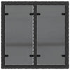 Garden Table with Glass Top Outdoor Dining Table Patio Coffee Table