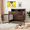Wooden Dog Crate Pet Cage Indoor Furniture Large Dog House Kennel with Drawer UK