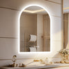 LED Bathroom Mirror with Time Dimming Demister Touch Sensor Illuminated Lights