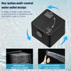 Black Matte Bathroom Faucet Set Square Rainfall/Handheld Shower Water Taps Kit