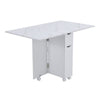 Kitchen Mobile Drop Leaf Dining Table Folding Desk Storage Open Shelves On Wheel