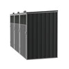 Triple Wheelie Bin Storage Metal Store Cover Garden Rubbish Dustbin 3 Shed House