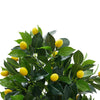 Artificial Lemon Tree Plant Topiary Potted Garden Blooming Fruit Tree Home Party